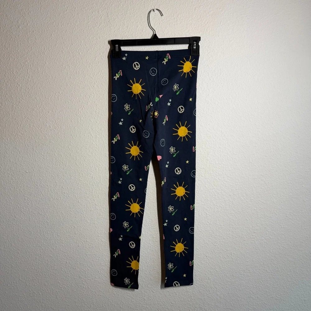 Old‎ Navy Leggings Girls XL (14-16) Multicolor Printed Logo Cotton Running Yoga